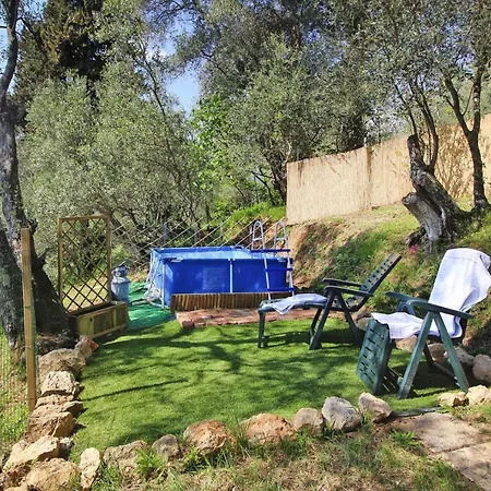 With Above-ground Pool And Sea View In Monteggiori *